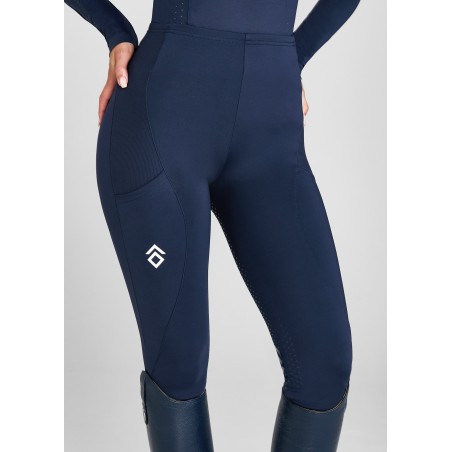 Top-Rated Navy/White Core Leggings Full Seat On Hand Now