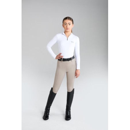 Top-Rated YR Beige Compression Breeches Full Seat Fresh Release