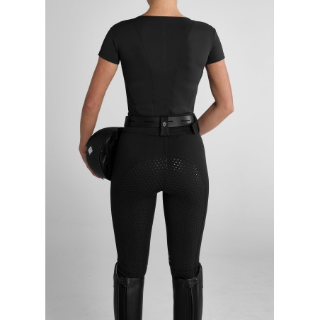 Top-Rated Black Full Seat Compression Breeches Immediate Availability