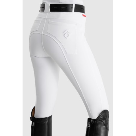 Top-Rated White Core Mid-Rise Breeches Knee Grip Available for Immediate Shipping