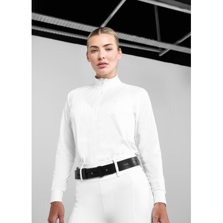 Top-Rated White Long Sleeve Mesh Shirt Ready for Shipment