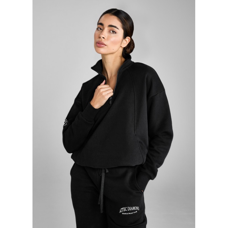 Top-Rated Black EQ Club Half Zip Sweater Fresh Release