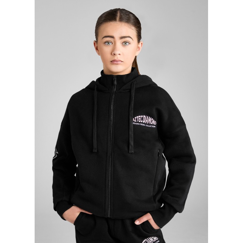 Top-Rated YR Black/Pink Zip Hoodie Limited Stock