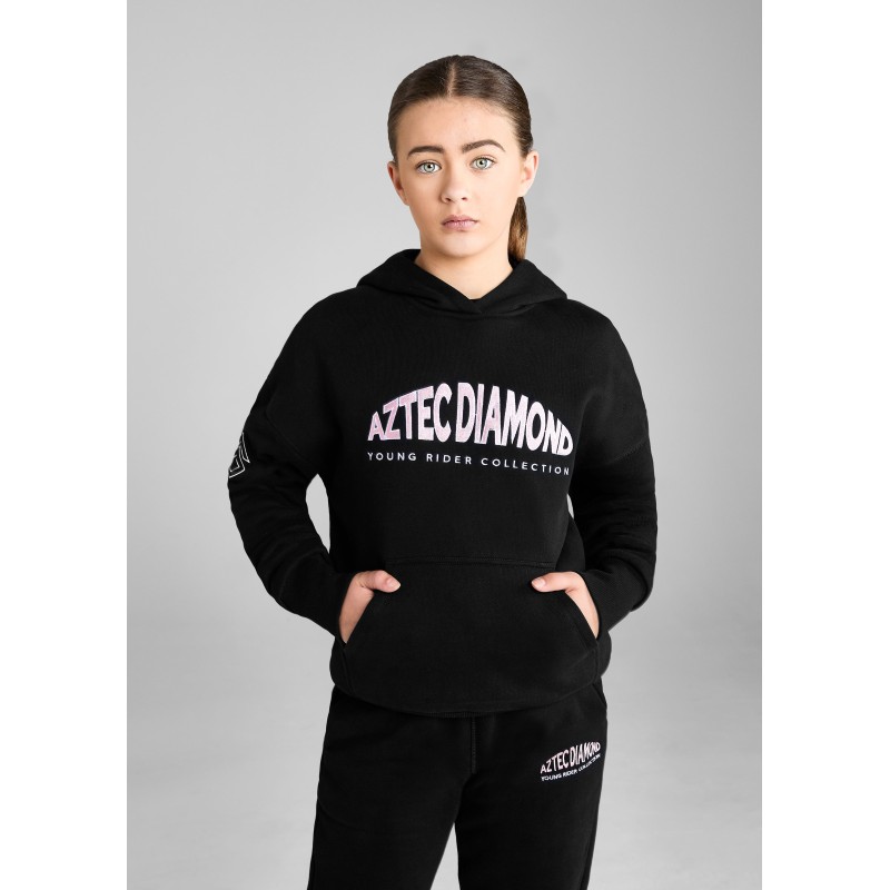 Top-Rated YR Black/Pink Pull On Hoodie Immediate Availability