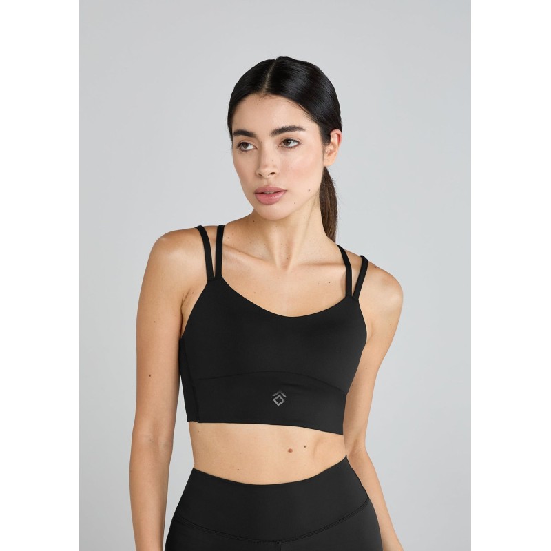 Top-Rated Black Bonded Sports Bra Fresh Release