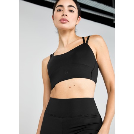 Top-Rated Black Bonded Sports Bra Fresh Release