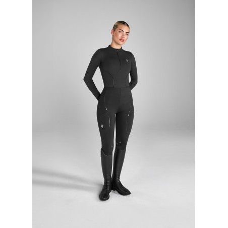 Top-Rated Black Taped Leggings Knee Grip New Release