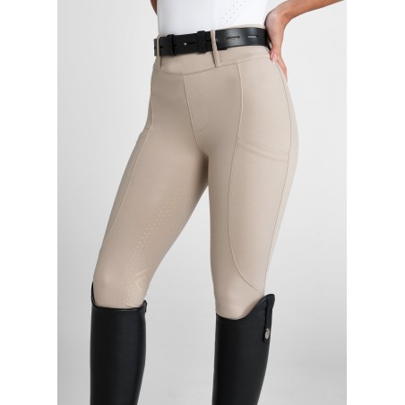 Top-Rated Beige Compression Breeches Full Seat