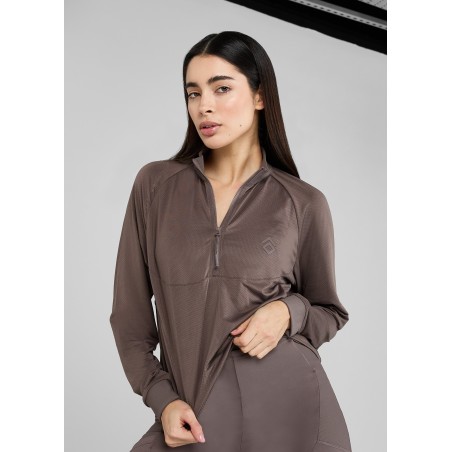 Top-Rated Fawn Long Sleeve Mesh Shirt Immediate Availability