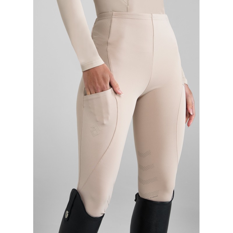 Top-Rated Beige Core Leggings Knee Grip New Stock