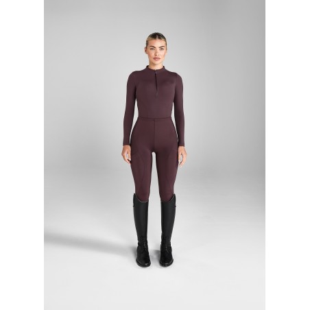 Top-Rated Deep Mauve Core Leggings Full Seat Available for Immediate Shipping