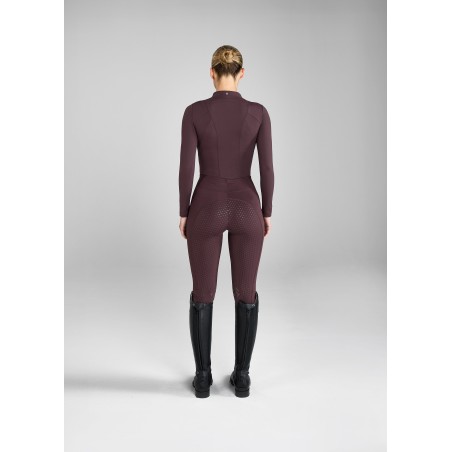 Top-Rated Deep Mauve Core Leggings Full Seat Available for Immediate Shipping