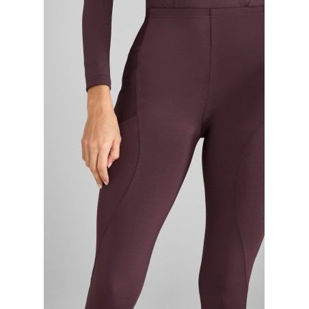 Top-Rated Deep Mauve Core Leggings Ready for Shipment