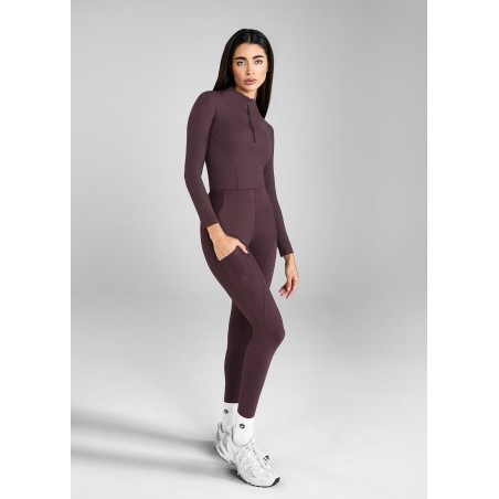 Top-Rated Deep Mauve Core Leggings Ready for Shipment