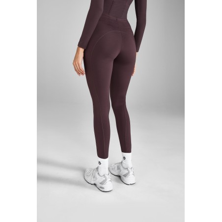 Top-Rated Deep Mauve Core Leggings Ready for Shipment