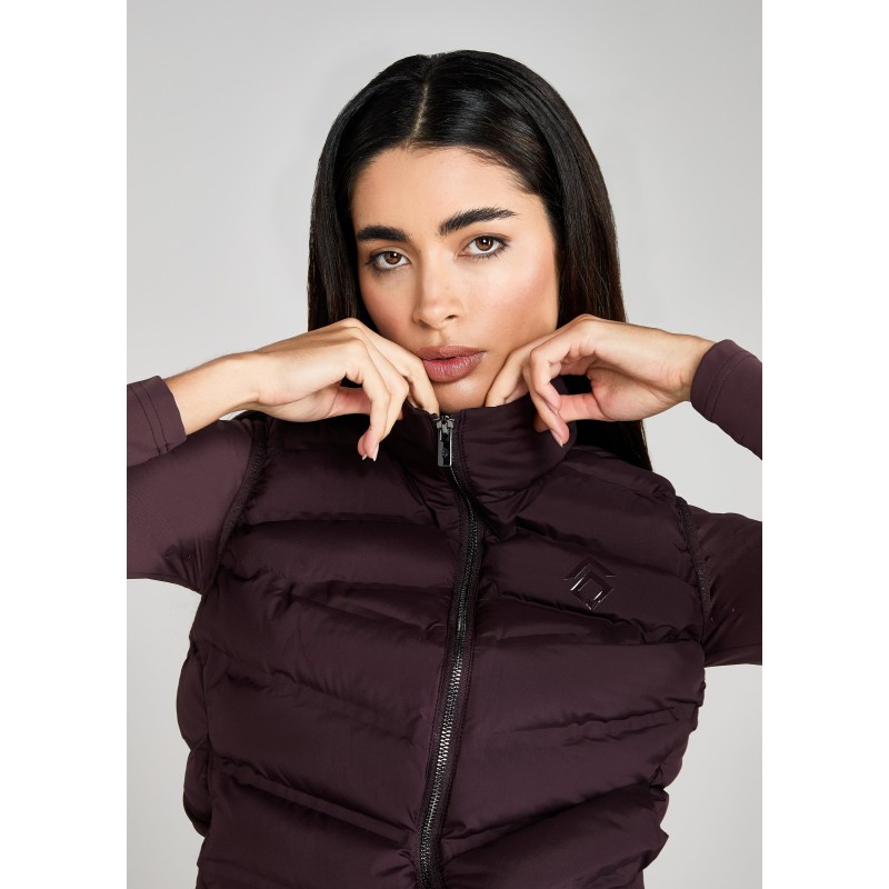 Top-Rated Deep Mauve Lightweight Gilet On Hand Now